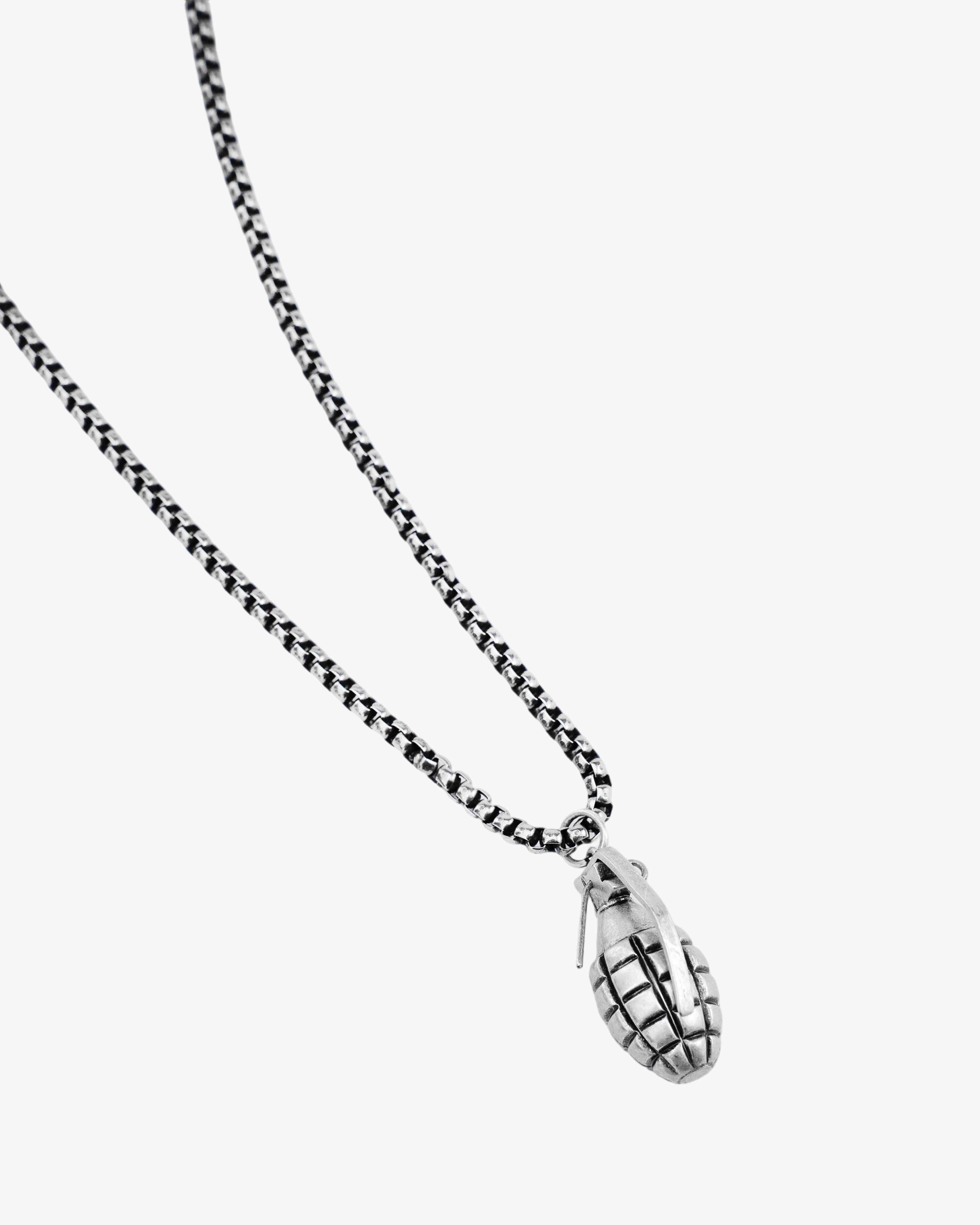 RECOVERY 手榴彈項鍊 (古銀)