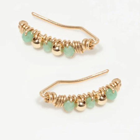 1YA0326-195 [YAY PARIS] Climber Frida Emerald Laminated Gold #24SSC-304tpfrpt147 (EU)