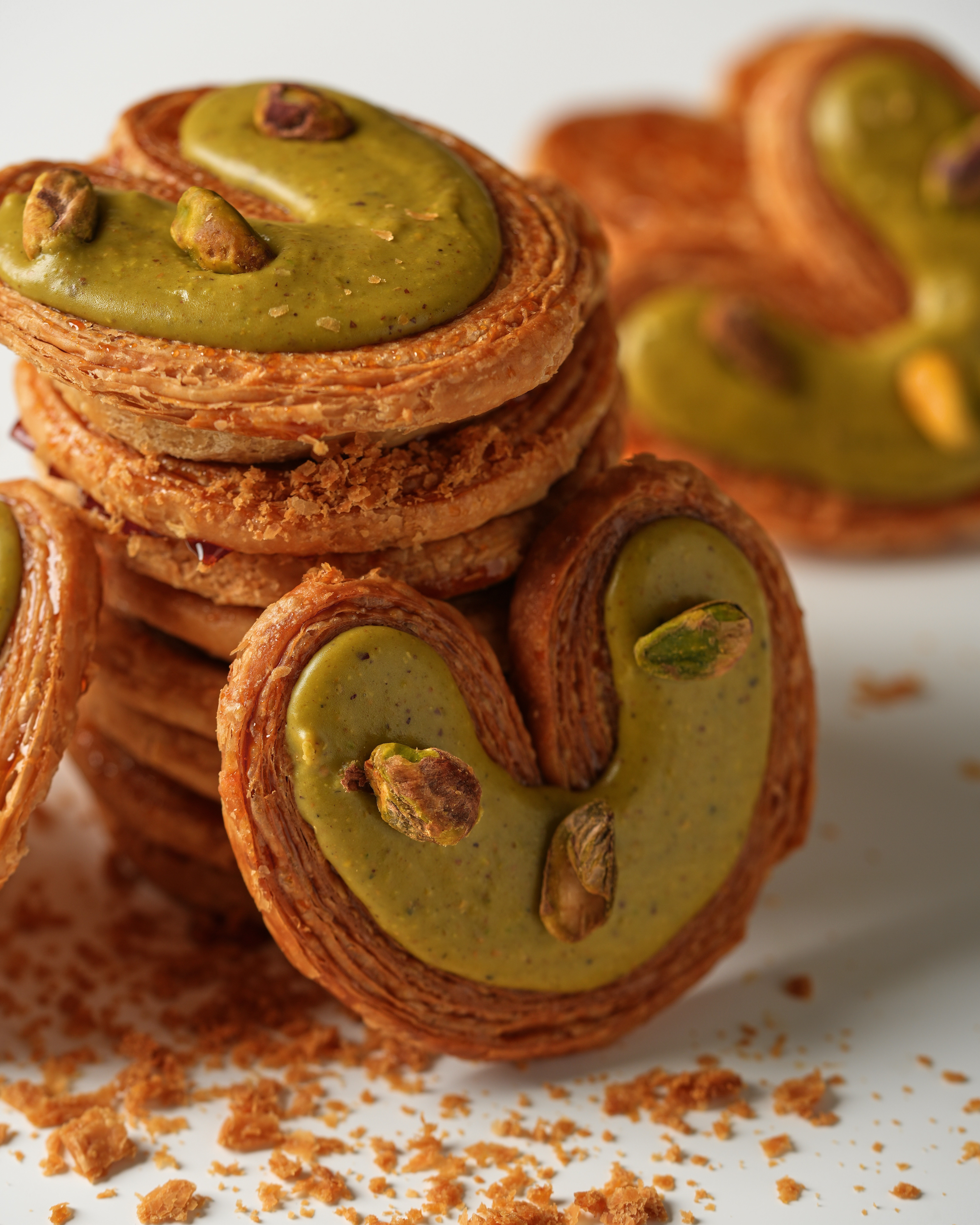 法芙娜轉烤蝴蝶餅（濃開心果）