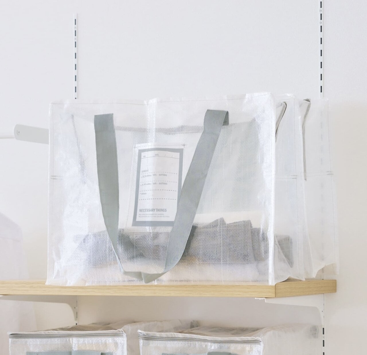 JP 3coins 透明收納袋 10kg L 7708 TK260325