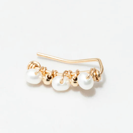 1YA0326-196 [YAY PARIS] Climber Frida Cultured Pearl Laminated Gold #304tpfrpt101 (EU)