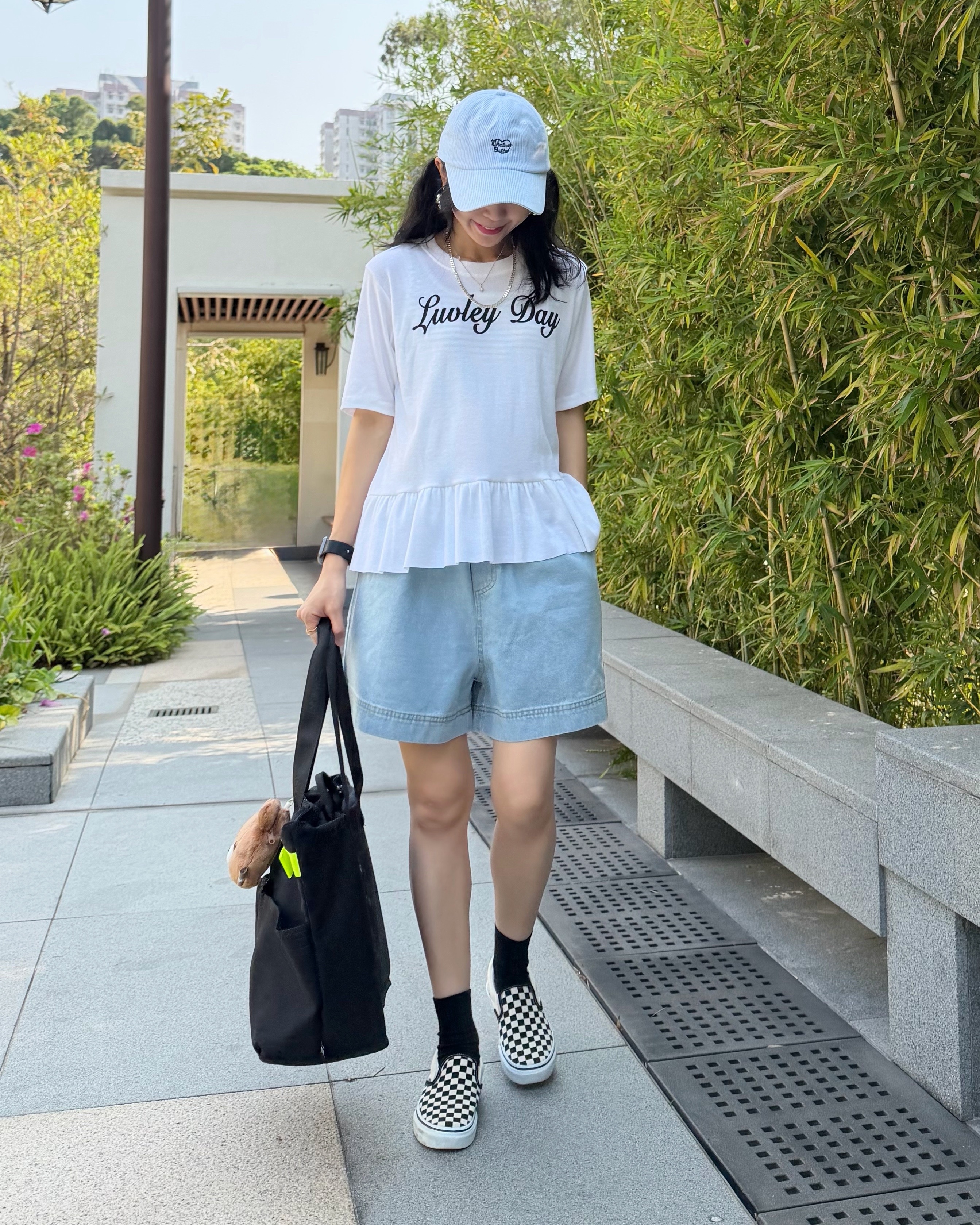 3月新品♥親膚純色ruffles邊短袖Top[微彈性]