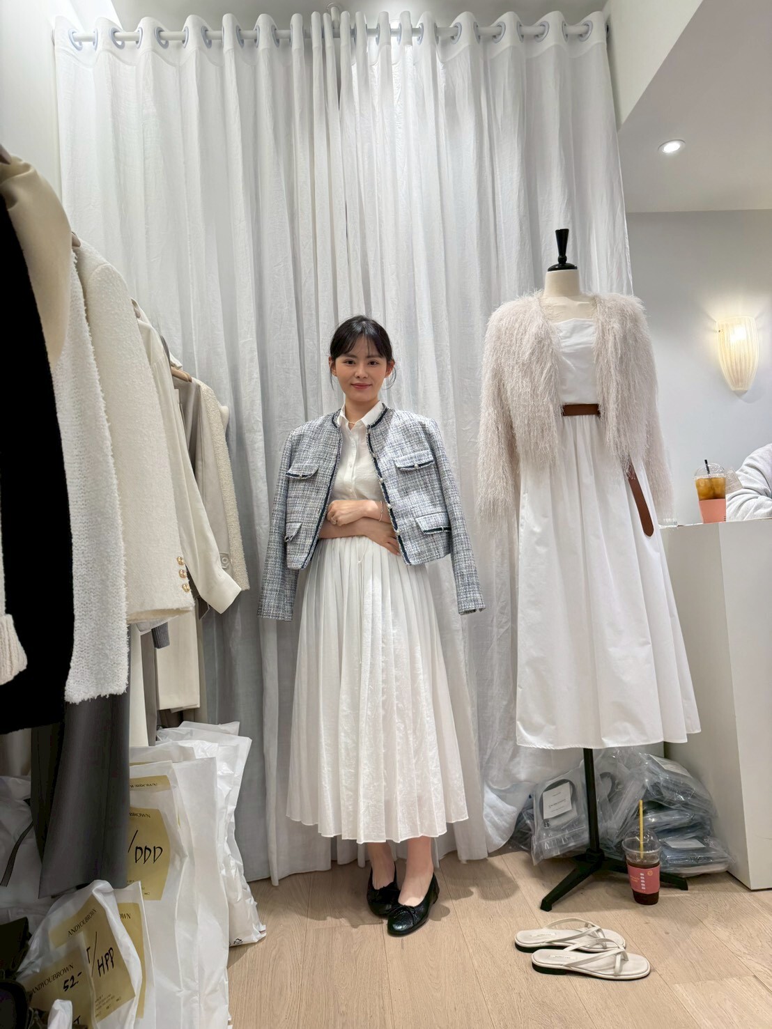 AY6007 混線流蘇法式外套