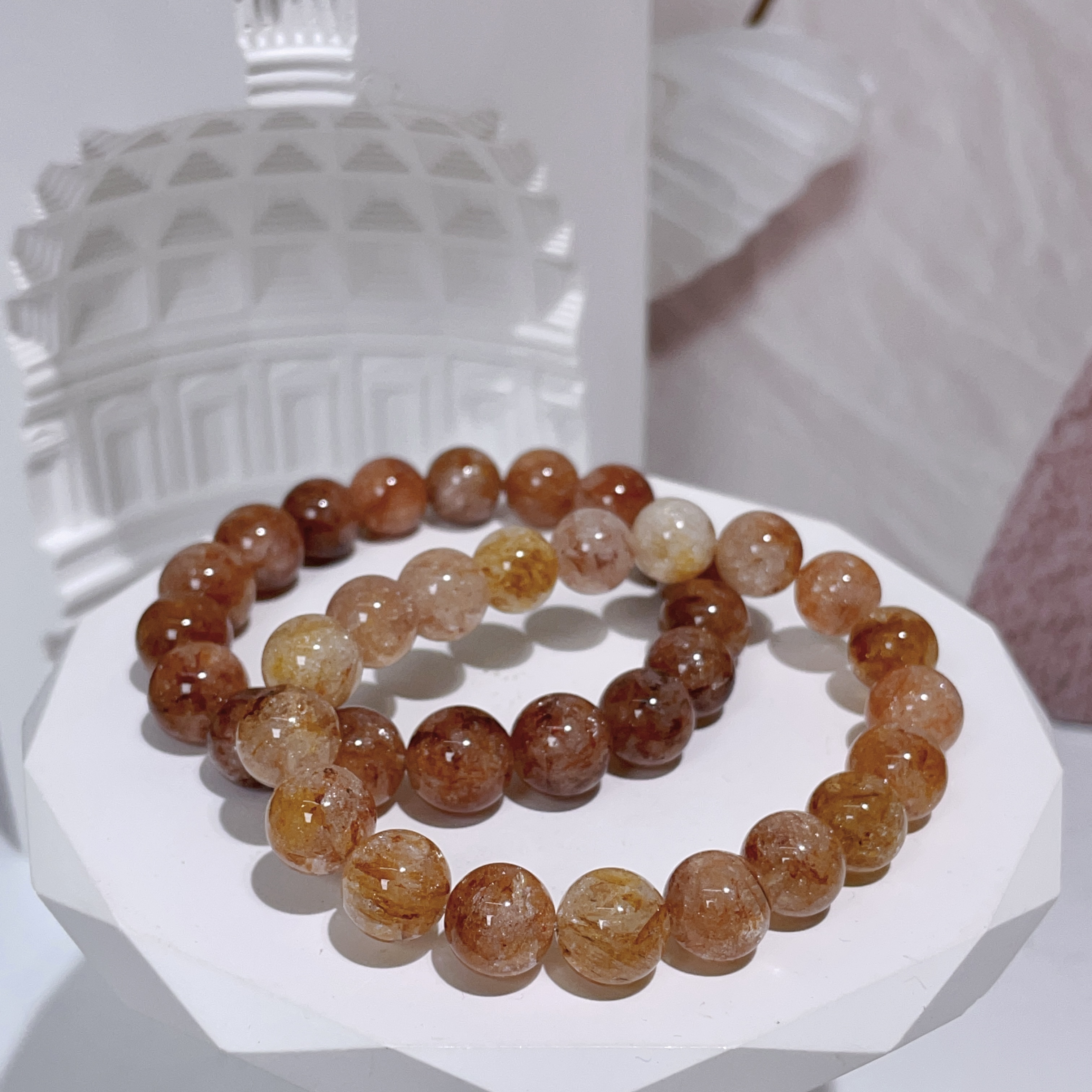 閃閃泡泡膠花手串