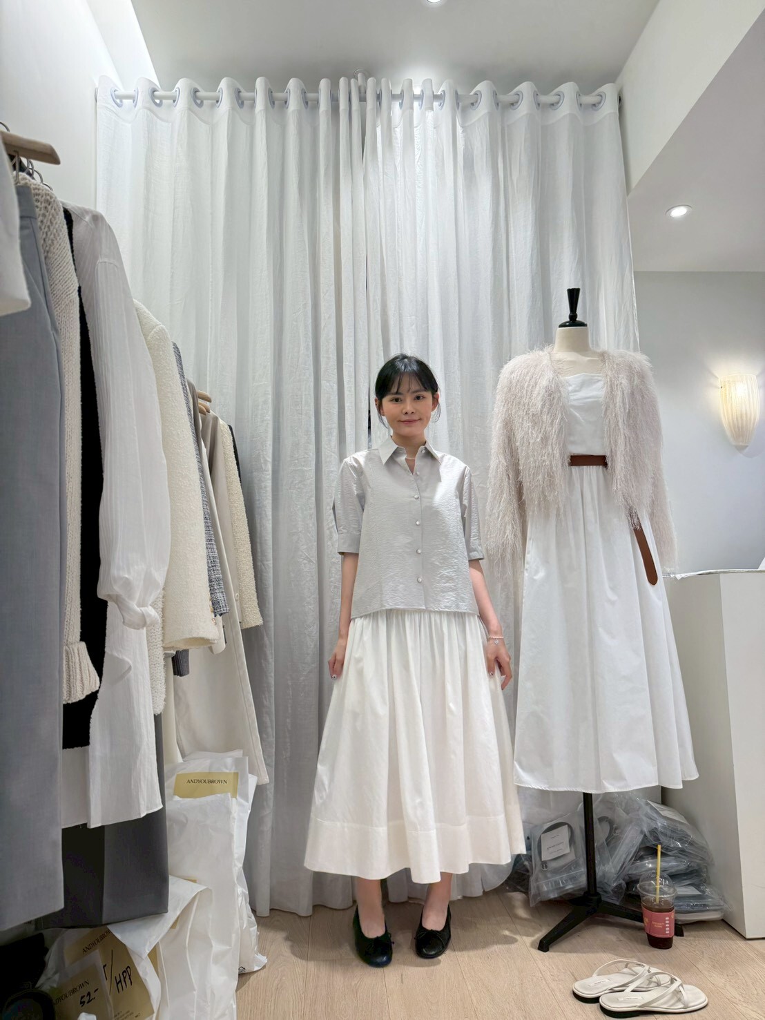 AY6013 日常搭配5分袖襯衫