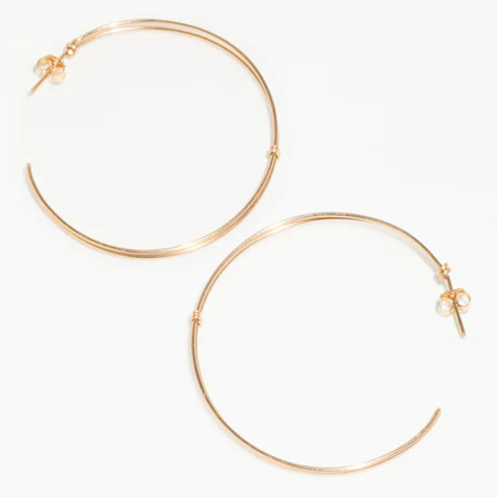 1YA0326-201 [YAY PARIS] Large Essential Creoles Laminated Gold #23AHC-301dbecgdL00 (EU)