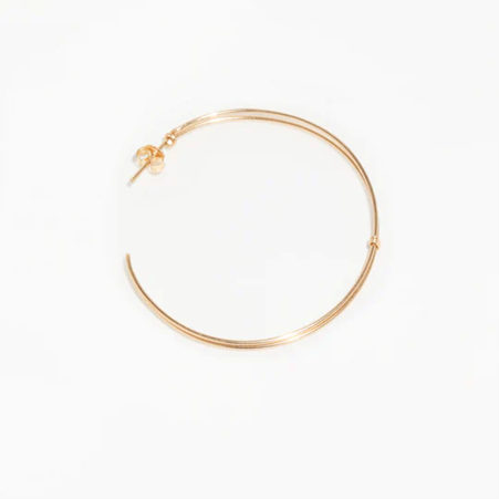 1YA0326-201 [YAY PARIS] Large Essential Creoles Laminated Gold #23AHC-301dbecgdL00 (EU)