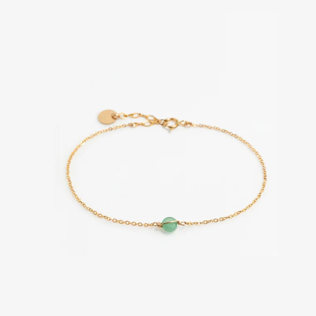 1YA0326-067 [YAY PARIS] Bracelet Stella - Aventurine Gold #24SSC-200emst131 (EU)