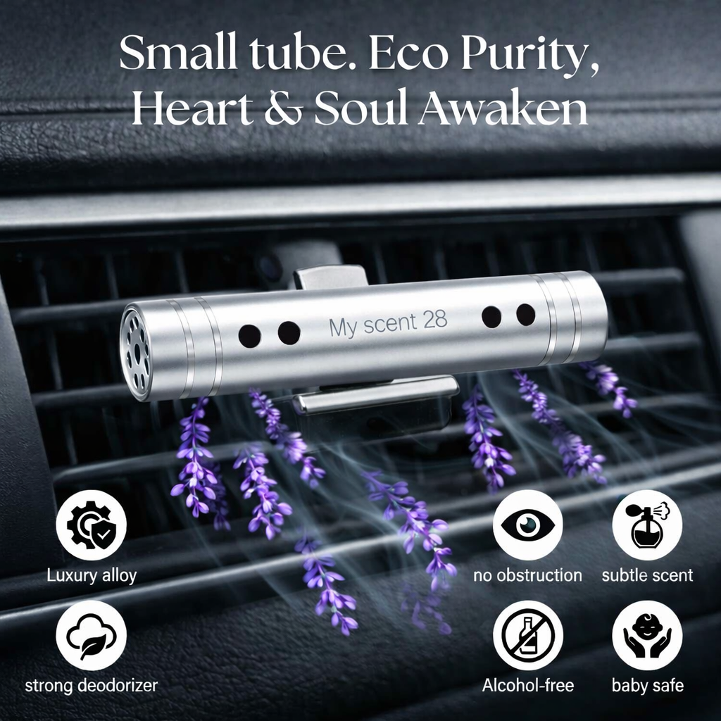 Aluminum Car Vent Clip - Silver