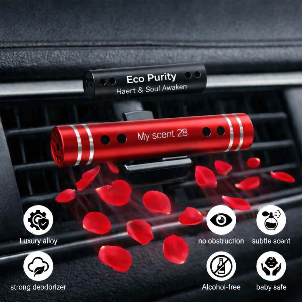Aluminum Car Vent Clip - Red