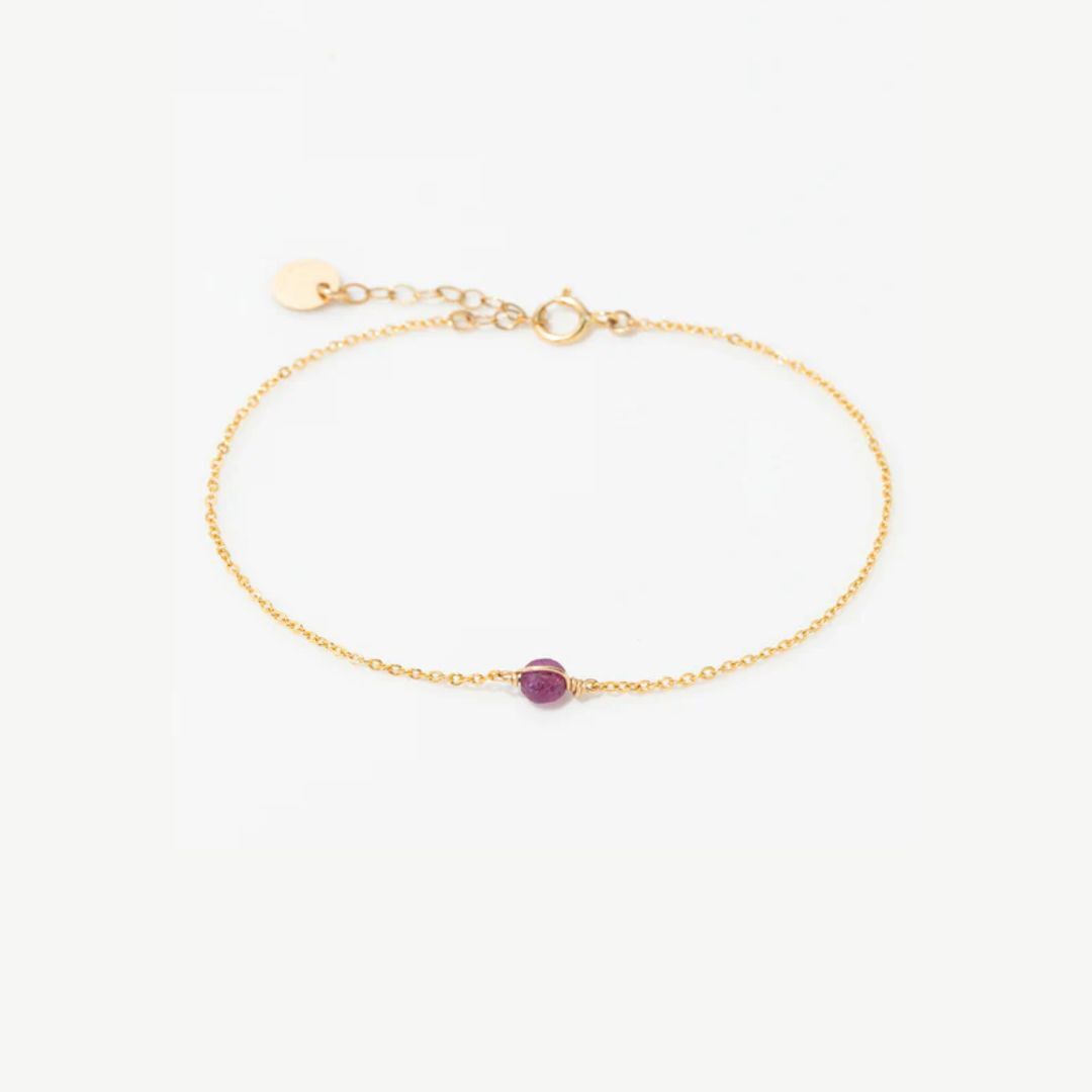 1YA0326-069 [YAY PARIS] Stella Bracelet - Ruby Gold #23SSC-200emst130 (EU)