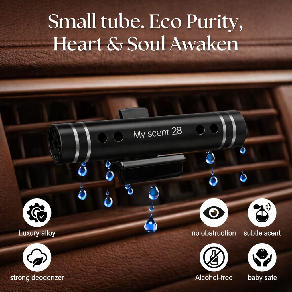 Aluminum Car Vent Clip - Black
