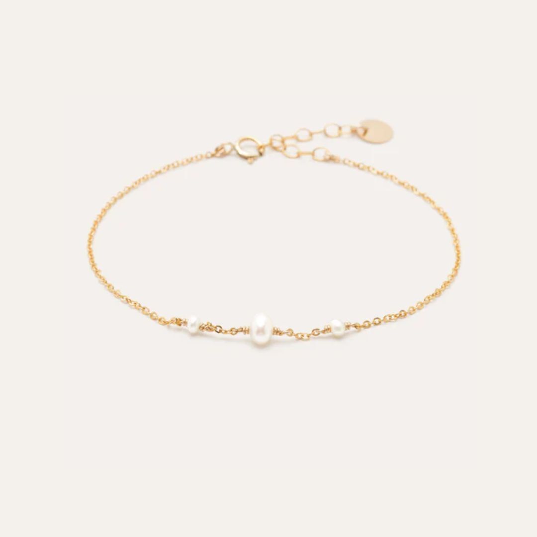 1YA0326-073 [YAY PARIS] Chance Bracelet - Cultured Pearls Gold #22AHC-200inch101 (EU)