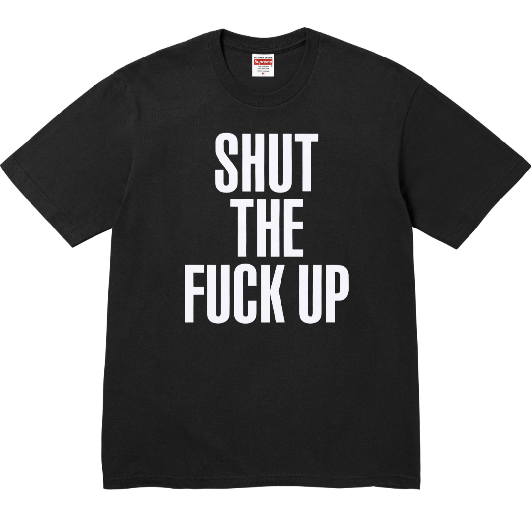 SUPREME X NUMBER NINE SHUT UP TEE短T (2色)