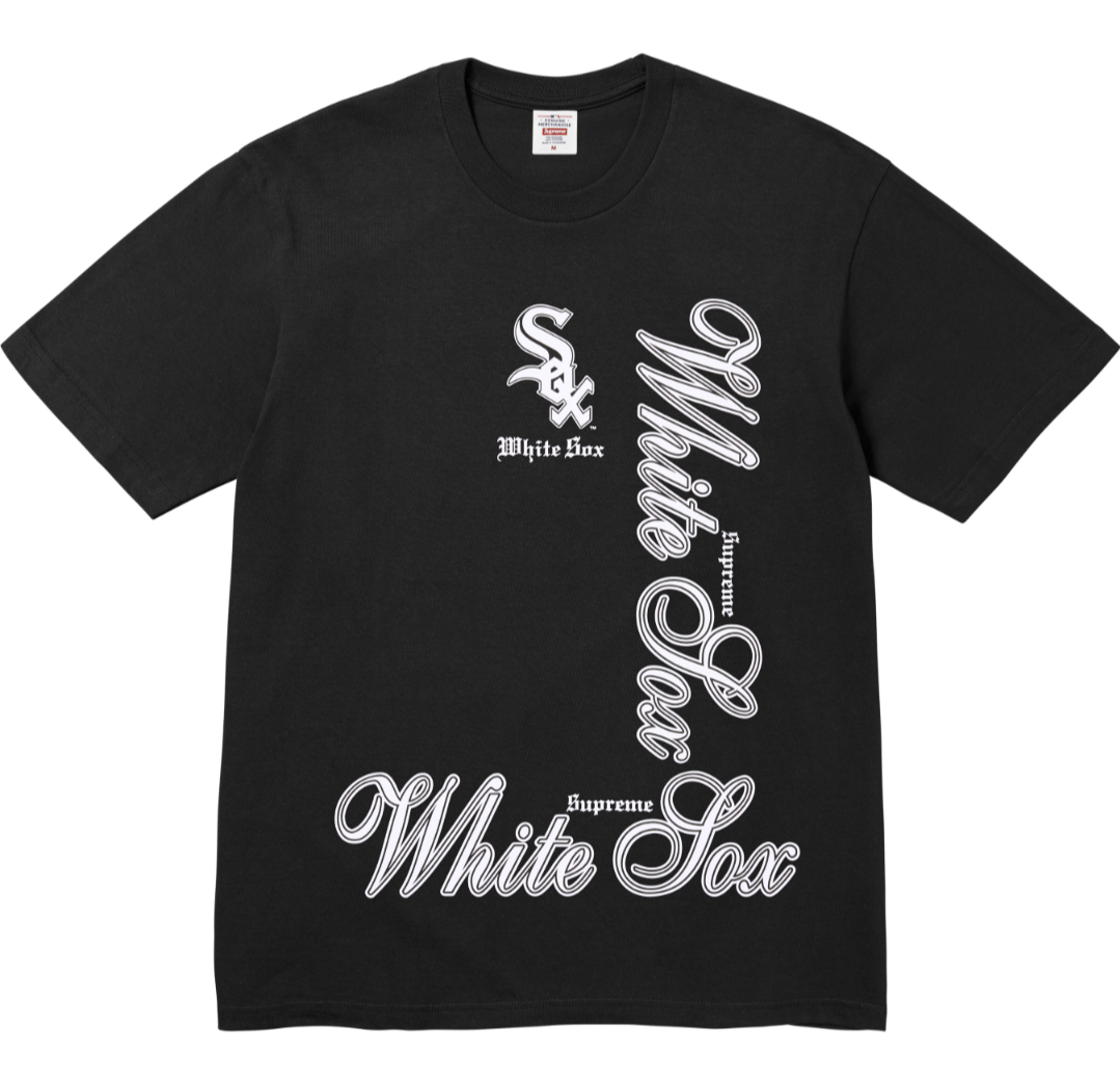 SUPREME MLB CHICAGO WHITE SOX TEE短T
