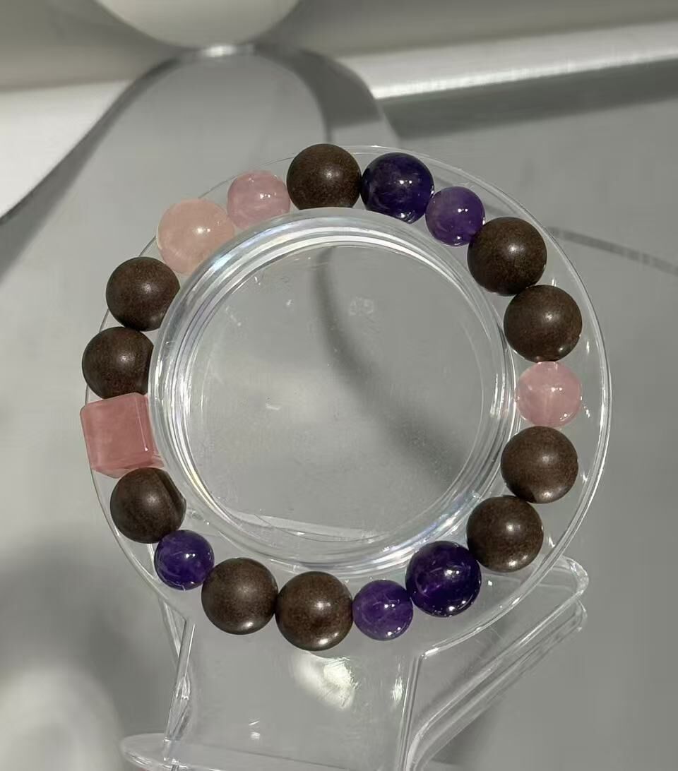 Mini B中藥珠獨家款 （馬粉、星光粉晶、紫晶) -M