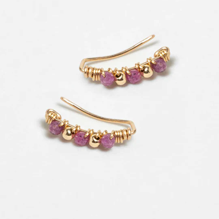 1YA0326-209 [YAY PARIS] Climber Frida Ruby Laminated Gold #24SUK-304tpfrpt130 (EU)