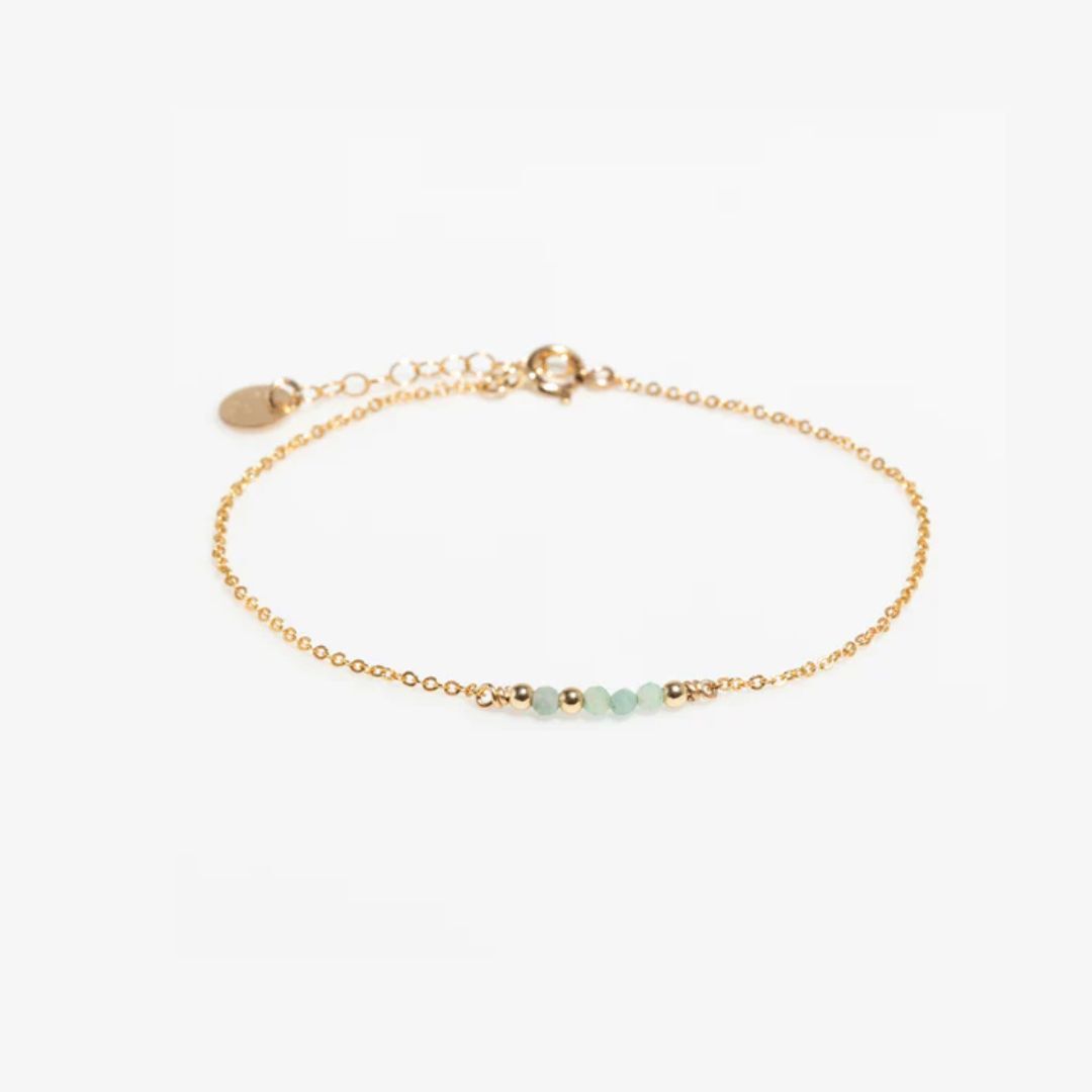 1YA0326-074 [YAY PARIS] Thea Bracelet - Emerald Gold #24SSC-200emth147 (EU)