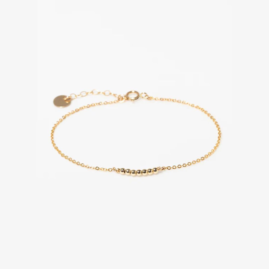 1YA0326-076 [YAY PARIS] Beaded Thea Bracelet Gold #24SSC-200emth100 (EU)