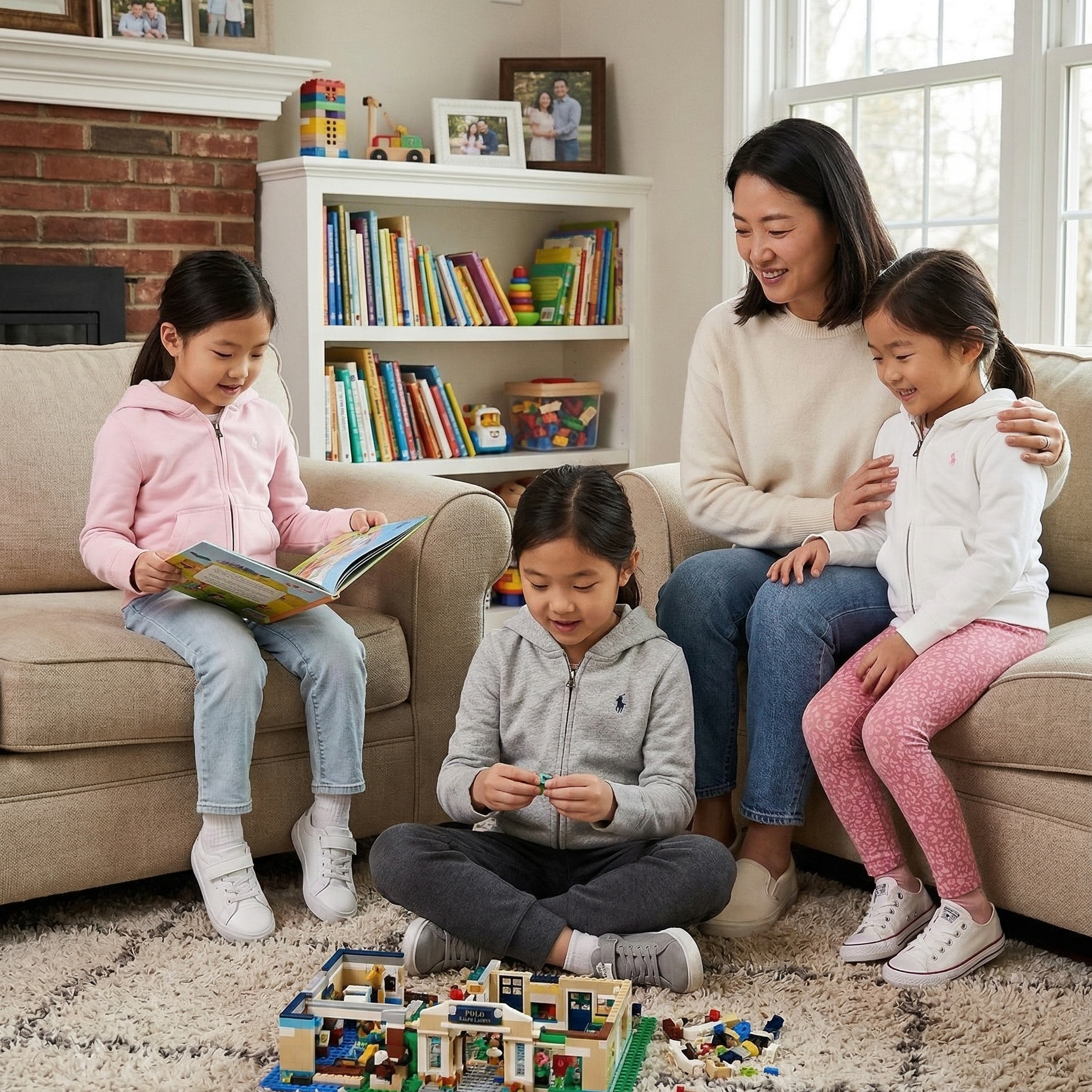 【預購】 Polo Ralph Lauren H032509 女童抓毛連帽拉鏈外套