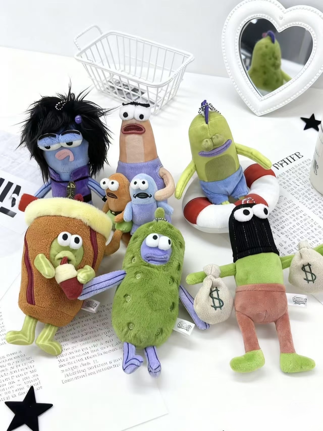 （預購）海綿寶寶聯名系列✨比奇堡居民們盲盒吊飾 掛件 鑰匙圈