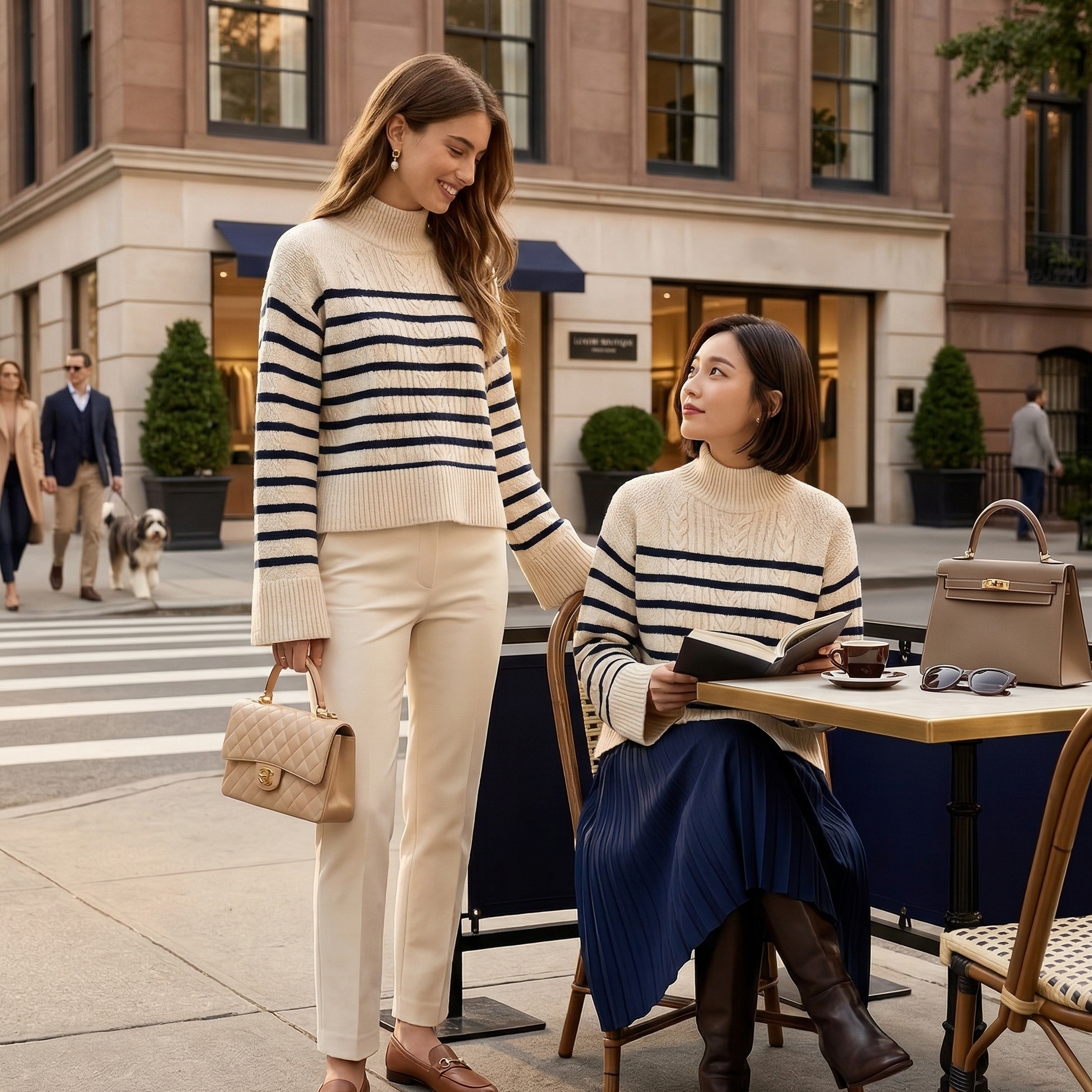 【預購】 Polo Ralph Lauren H032513 經典條紋高領針織衫