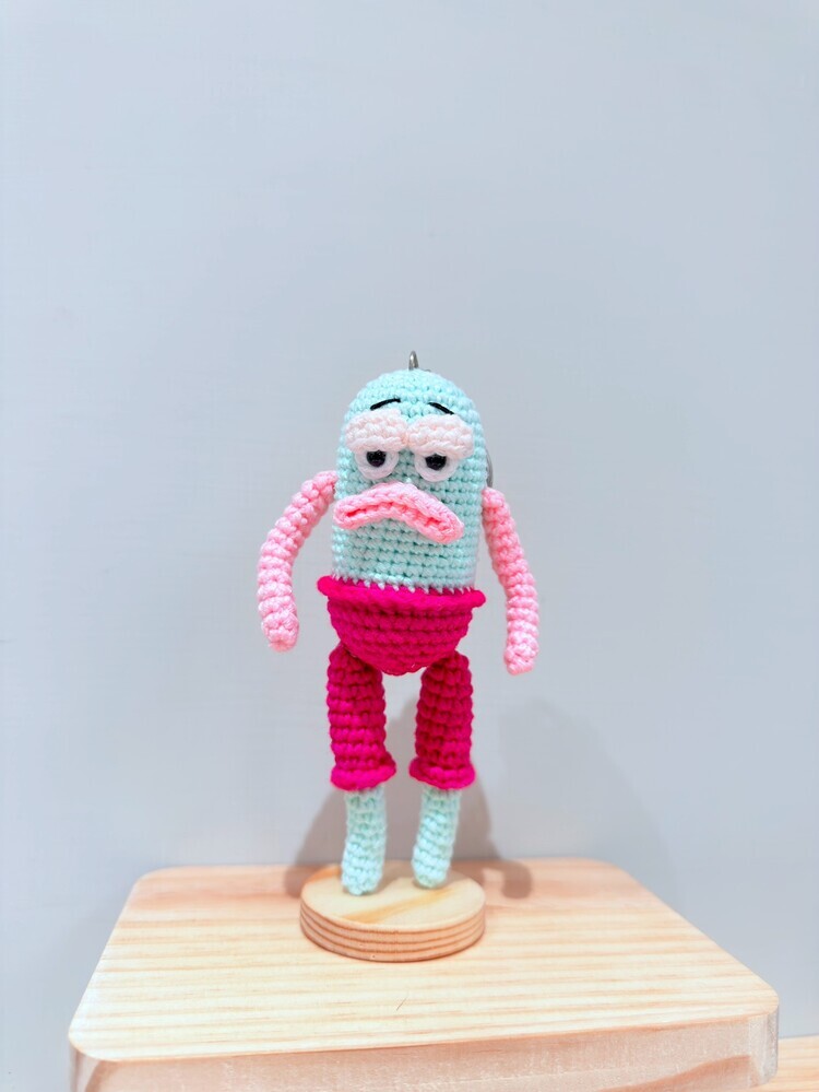 『桃色』瘦瘦比奇堡居民吊飾-4號(腳顏色為主)