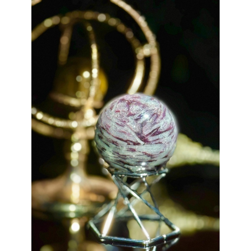 HKCG0327-012 稀有及海藍寶共生紫鋰雲母 52 mm (A12)