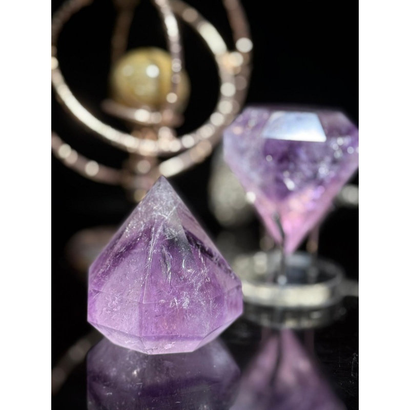 HKCG0327-028 超高品質玻利維亞紫水晶鑽石 L size (A28)