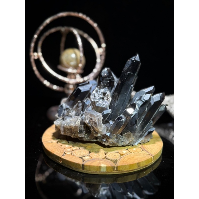 HKCG0327-041 典雅黑水晶 去病氣 霉運 邪氣負能量之選 (A41)