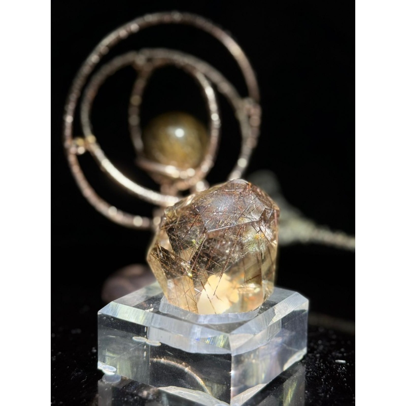 HKCG0327-050 收藏級紅銅鈦晶 64mm x 54mm (A50)