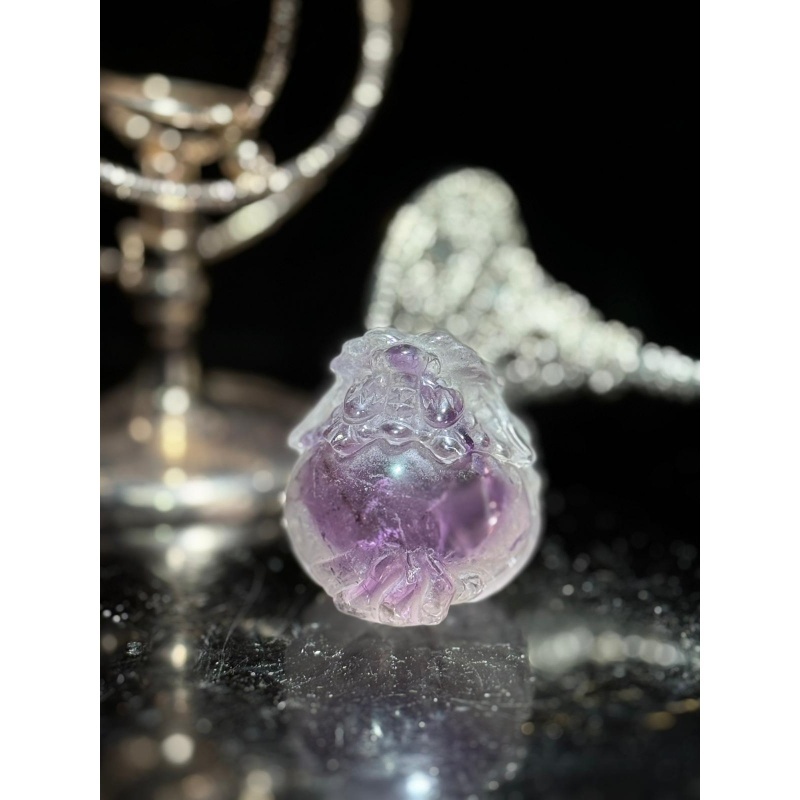 HKCG0327-062 玻利維亞紫水晶龍龜 (A62)