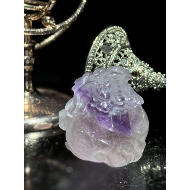 HKCG0327-064 玻利維亞紫水晶龍龜 (A64)