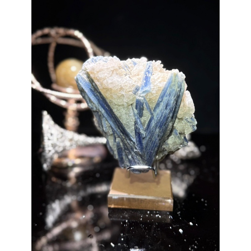 HKCG0327-090 精品藍晶原石礦養手串消磁 (A90)