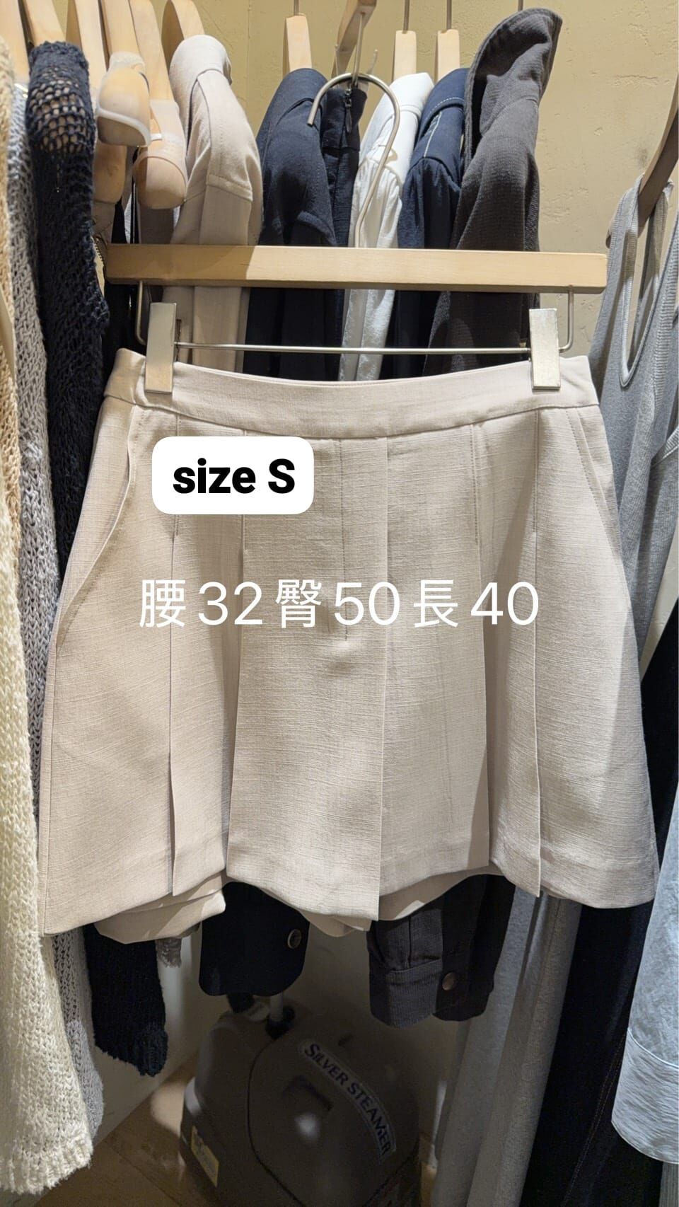 WJ6039 壓褶隱形口袋短裙褲