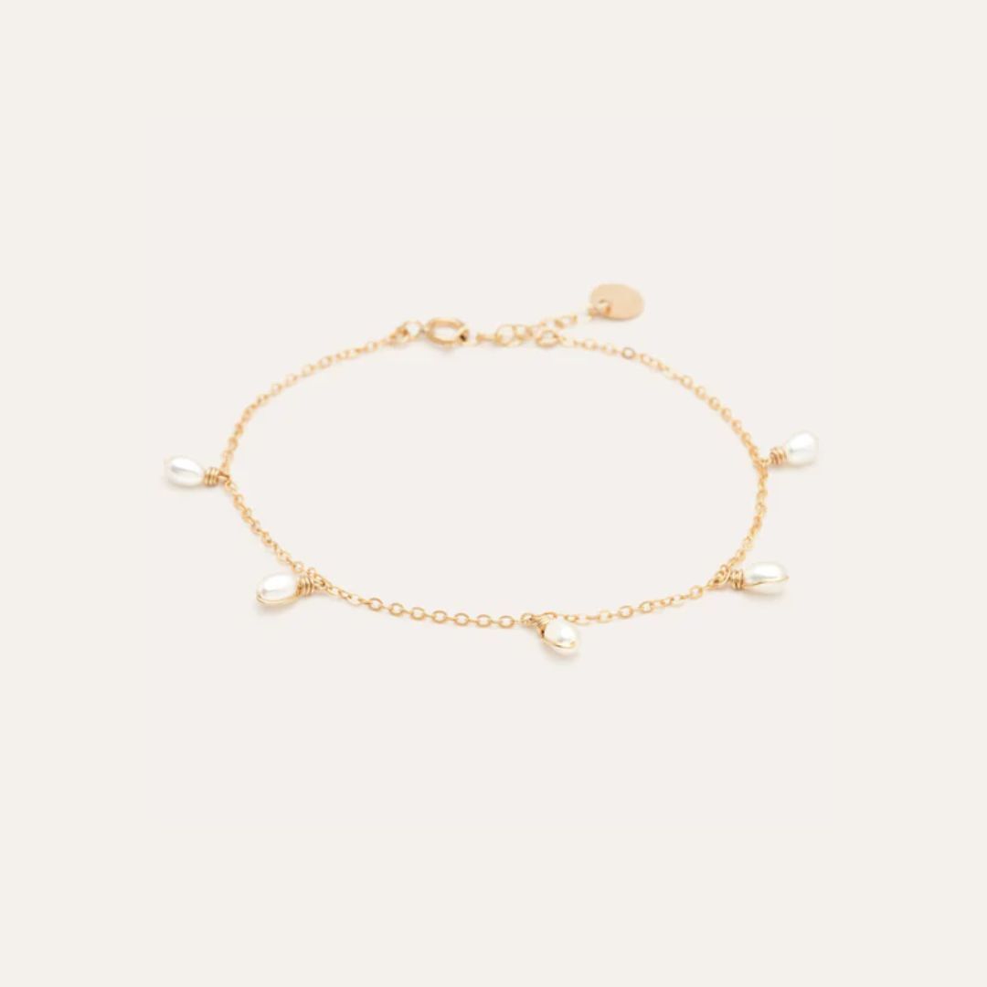 1YA0326-080 [YAY PARIS] Faraya Bracelet - Cultured Pearls Gold #23SSC-200ppen101 (EU)