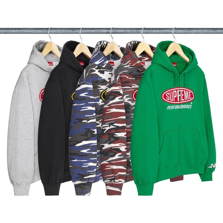 2026SS SUPREME OVAL Performance Zip Up Hooded Sweatshirt 刺繡 字體 連帽 外套 現貨