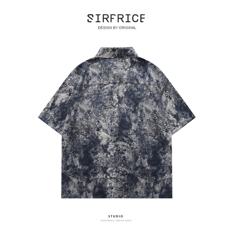 花襯衫 暗黑風 街頭穿搭