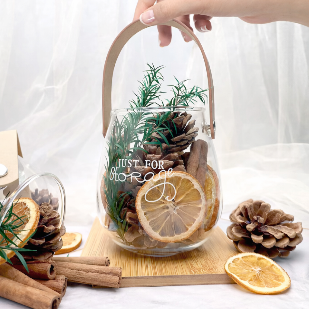 【台灣現貨速發】提把玻璃瓶 玻璃壺 水培花盆｜口徑10cm