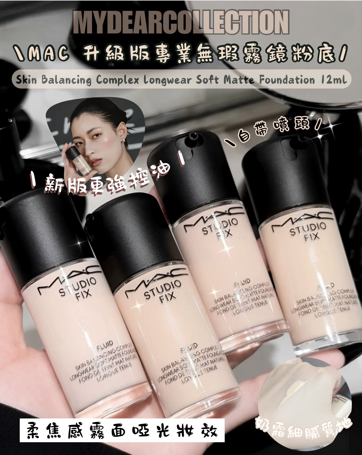 少 量 現 貨｜MAC 超持妝無瑕粉底液 Studio Fix Fluid  Foundation 12ml