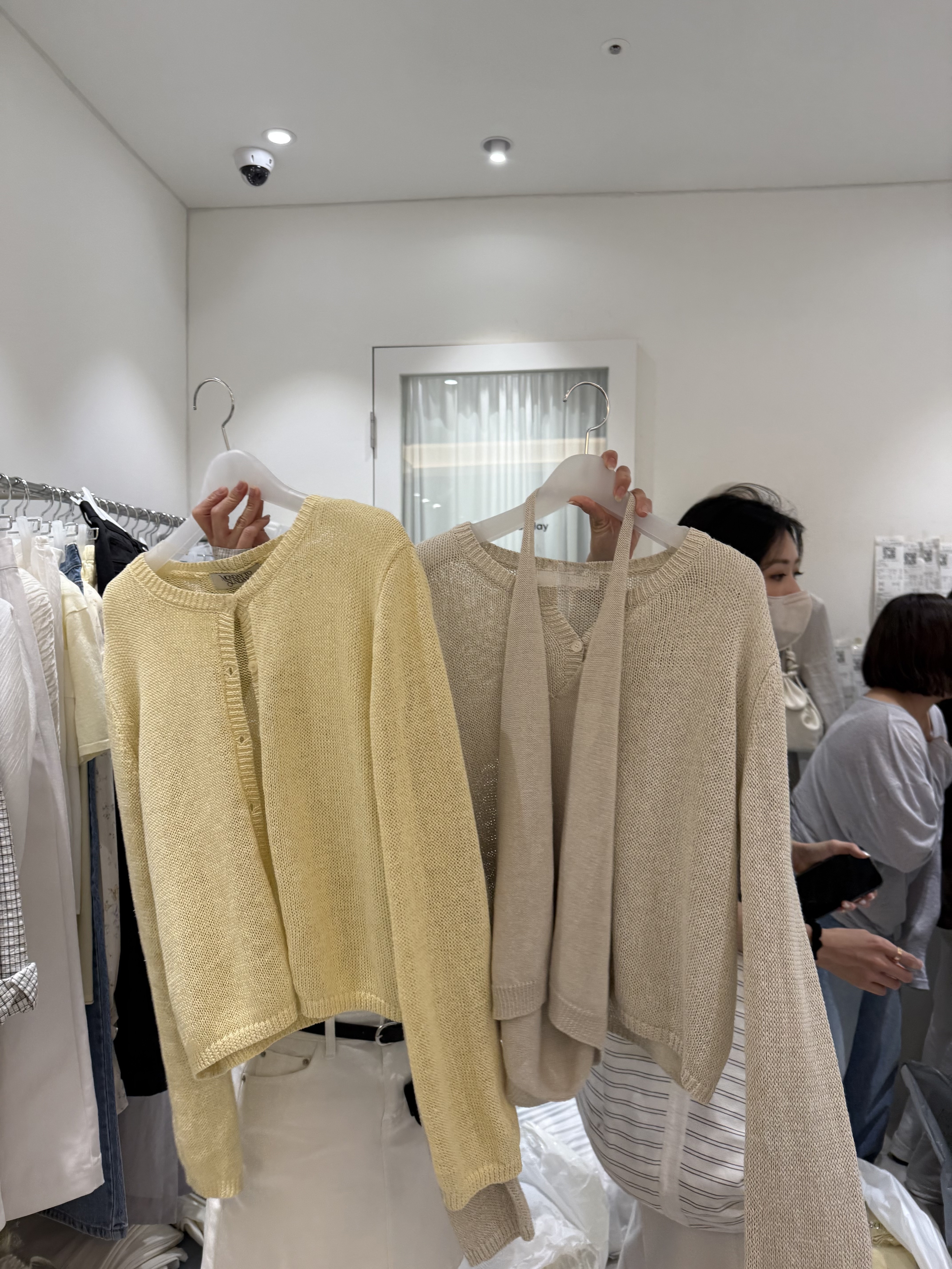 韓國連線 純色質感薄針織開衫