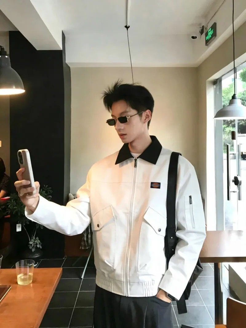 DICKIES 美式復古 巴恩風 撞色拼接 翻領 燈芯絨外套