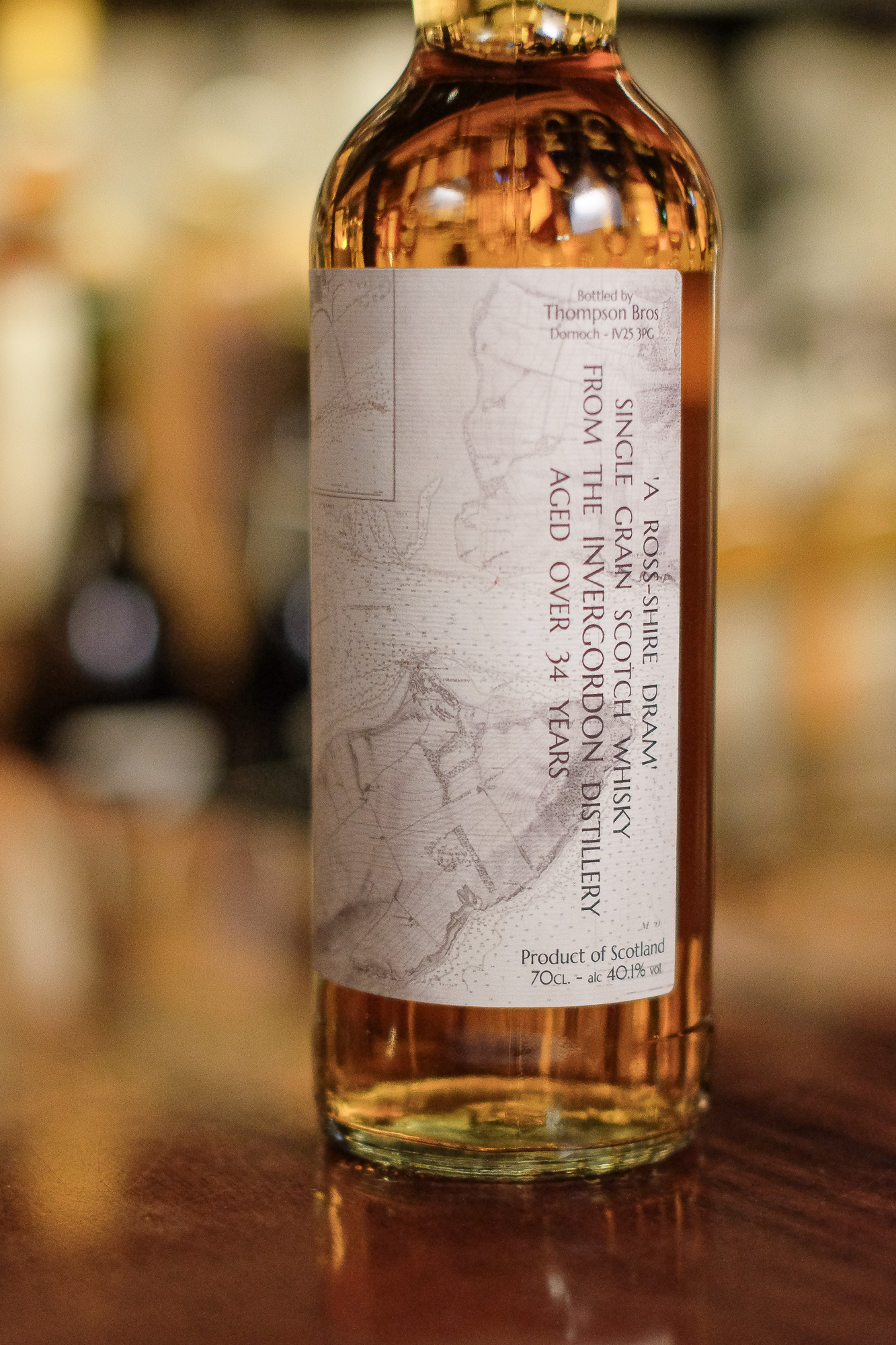 Invergordon 34YO Single Grain Scotch Whisky Refill Barrel 40.1% Thompson Bros.