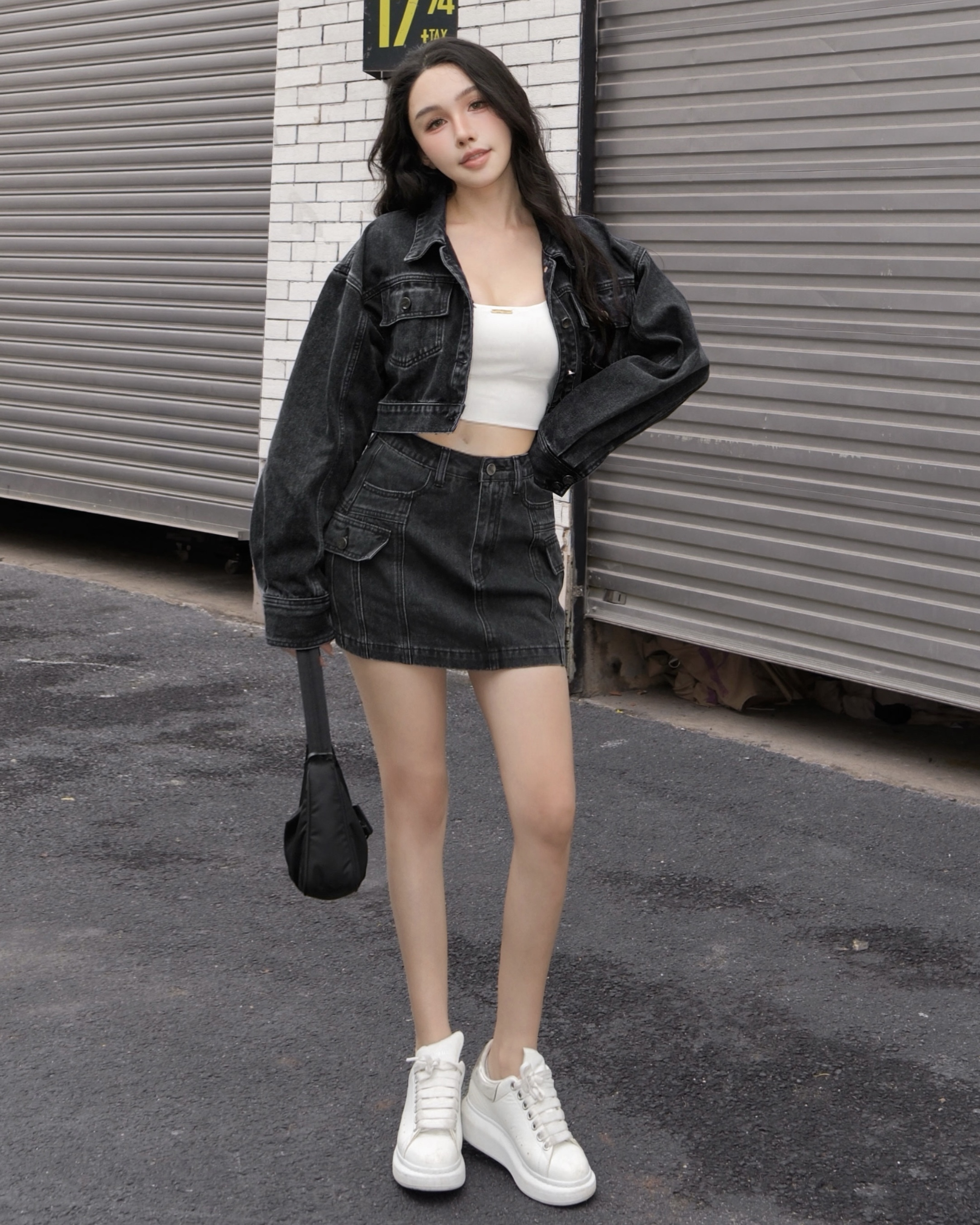 訂製-個性水洗牛仔短外套