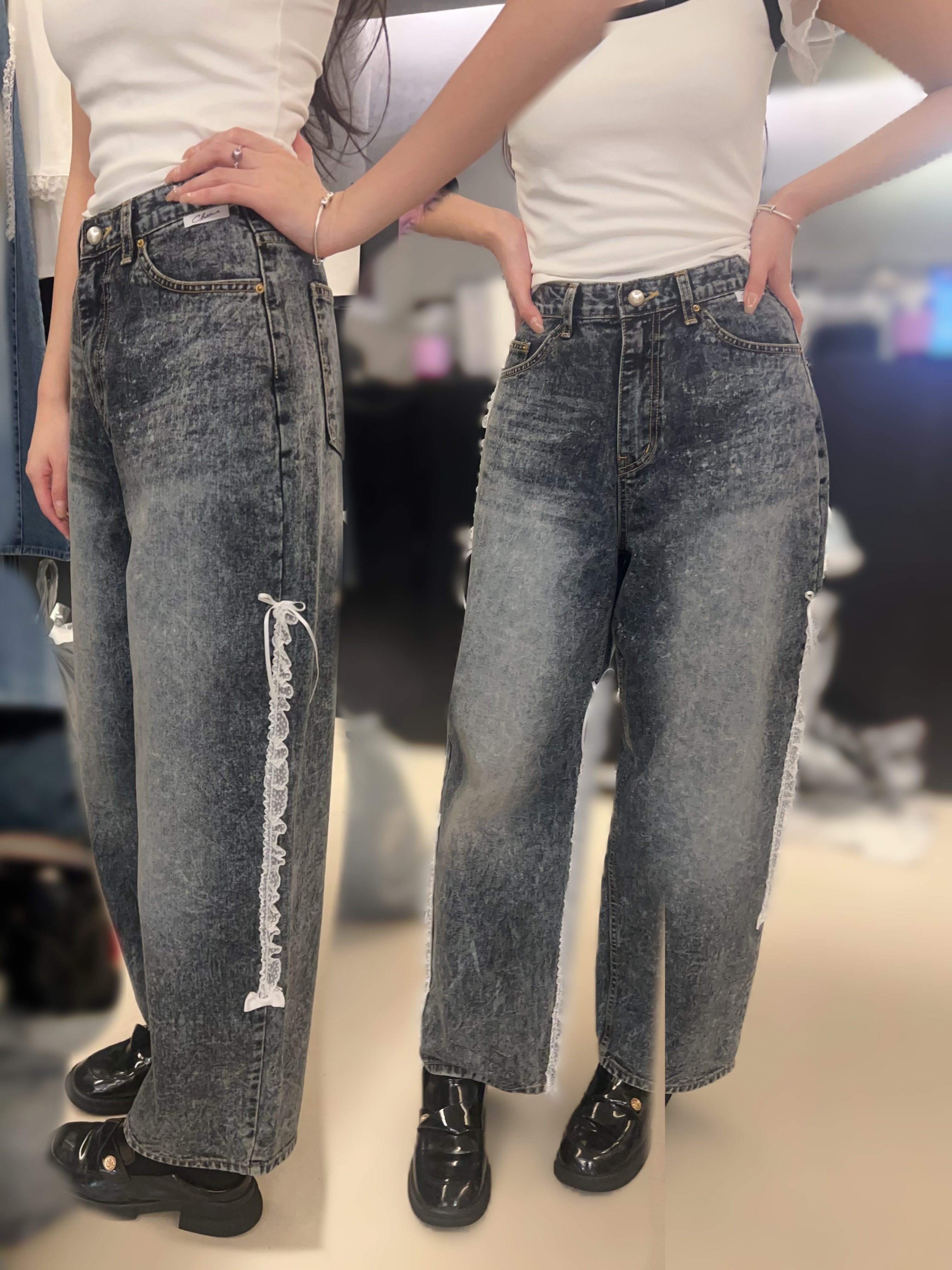 MP28  韓國🇰🇷牛仔褲👖 S腰 26 HIP40 長40 /  M腰 28 HIP 42 長40 /L腰 30 HIP44 長40  $619[一口價]