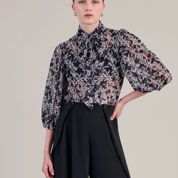 1AF0323-338 [ANNE FONTAINE] Jacinta Shirt Black (EU)