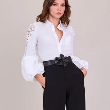 1AF0323-339 [ANNE FONTAINE] Laora Shirt White (EU)