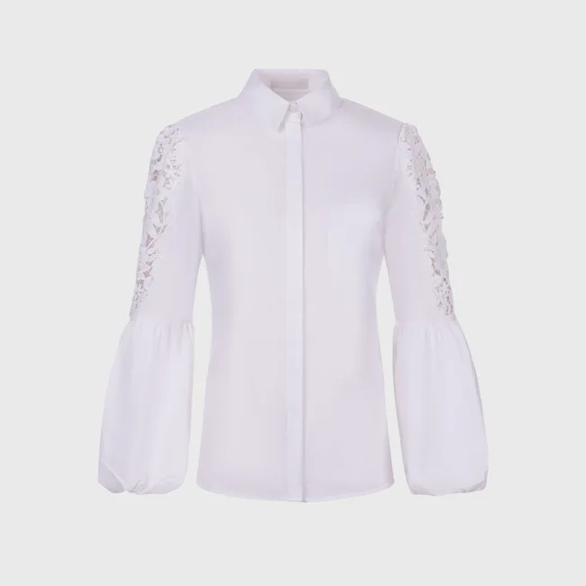 1AF0323-339 [ANNE FONTAINE] Laora Shirt White (EU)