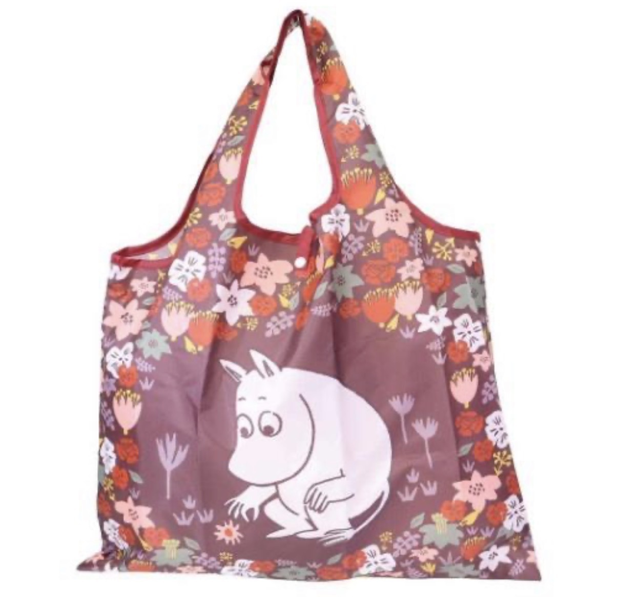 JP 姆明阿美花花大容量環保袋 酒紅 8194 TK260325