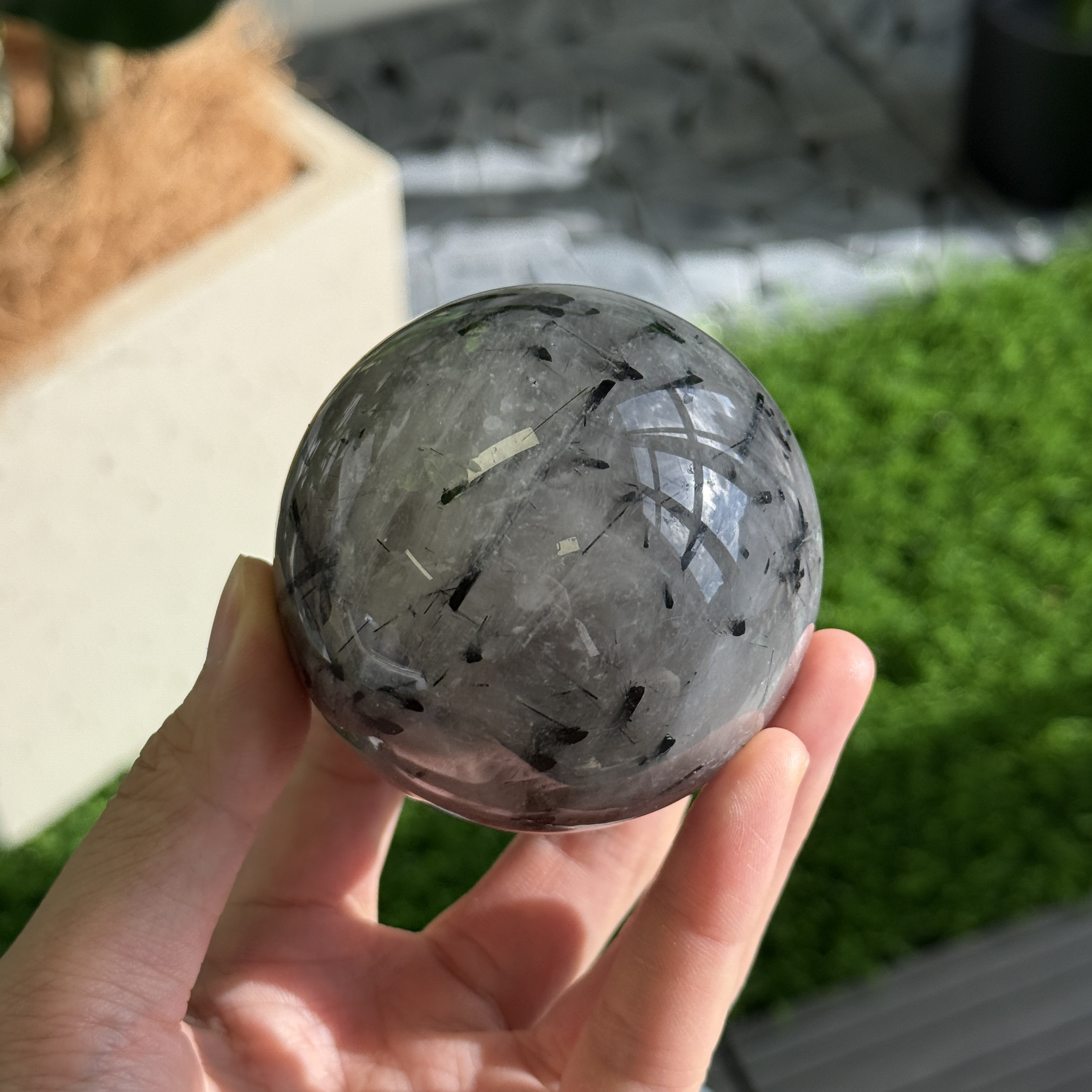 黑髮晶球 6.6cm BQ1624